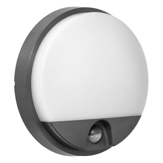 Redled Επιτοίχια Εξωτερική Πλαφονιέρα LED IP54 15W με Φυσικό Λευκό Φως