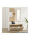 Entry Furniture with Mirror / Hanger & Shoe Rack 80x27x46.5cm