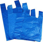 Plastic Bags Vest Type Blue