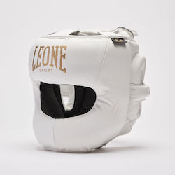 Leone Cască De Box Pentru Adulți Tip Față Întreagă Albă