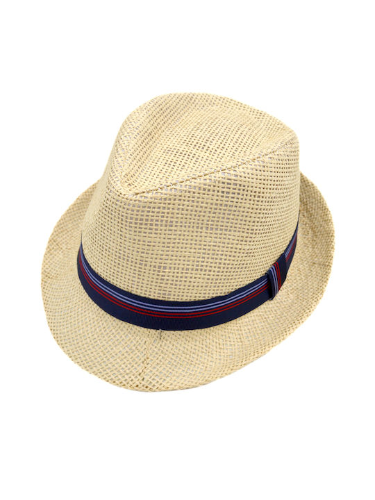 Extan Bebe Kids' Hat Fedora Fabric Beige