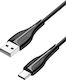 Usams US-SJ372 USB 2.0 Cable USB-C male - USB-A...