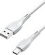 Usams US-SJ372 USB 2.0 Cable USB-C male - USB-A...