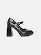 InShoes Pantofi cu toc cu Curea Negre