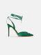 InShoes Pointed Toe Green Heels