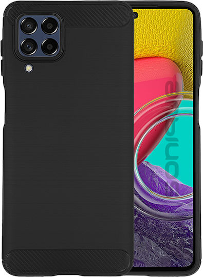Sonique Carbon Brushed Back Cover Silicon / Plastic Negru (Galaxy M53 5G)