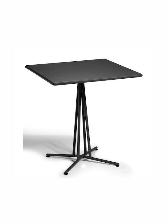 Table Cafe Bristol 70x70x75cm Black