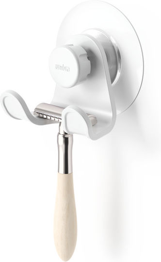 Umbra Plastic Wall Hanger 2 Hooks White 8x8x6cm