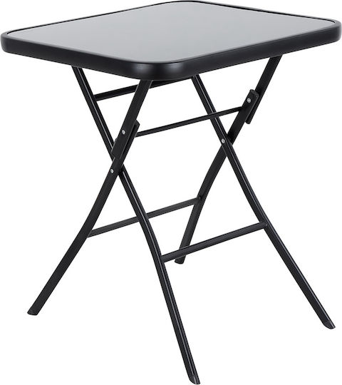 Auxiliary Cafe Taurus Foldable 60x60x70cm Black