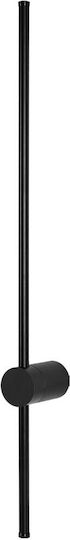Braytron Modern Leuchte Wand mit Integrierter LED und Warmweißes Licht Schwarz 10x80cm