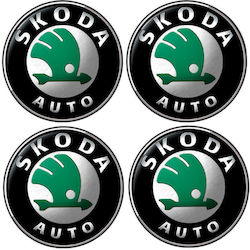 Car Signal Stickers with Enamel Coating 6 x 6cm for Car Wheels 4pcs
