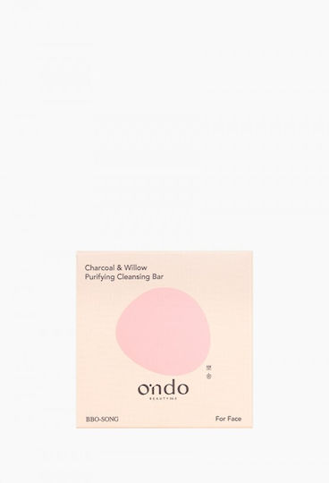 Ondo Beauty 365 Charcoal & Willow Soap Bar Cleansing Face for Acne-Prone Skin 70gr