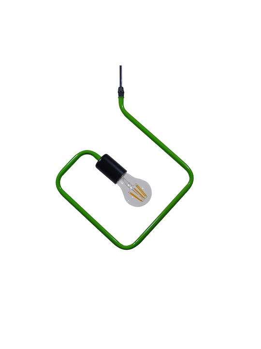 GloboStar Pendant Light Suspension for Socket E27 Green