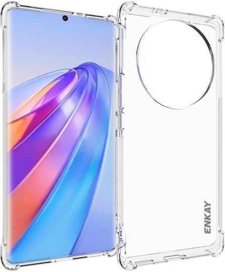 Enkay Shockproof Anti-Slip Umschlag Rückseite Silikon Transparent (Honor Magic5 Lite)