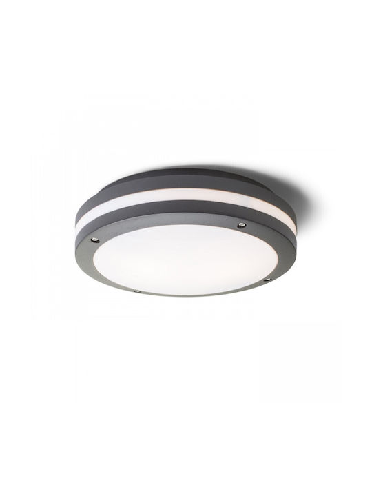 Rendl Light Studio Πλαφονιέρα Οροφής Εξωτερικού Χώρου E27 σε Μαύρο Χρώμα R10361