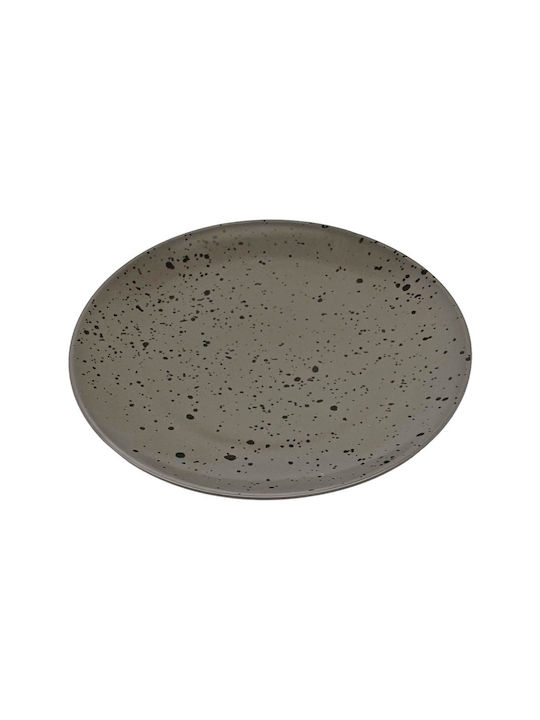 Ankor Teller Untiefe aus Porzellan Gray mit Durchmesser 27.5cm