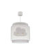 Ango Kids Plastic Single Ceiling Light E27 Baby Dreams Gray 15W 26x25cm
