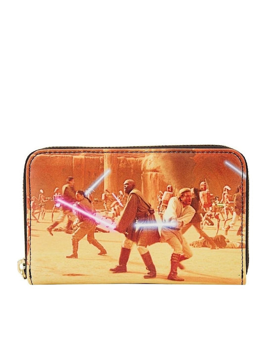 Loungefly Kinder Geldbörse Münzfach mit Reißverschluss Disney Star Wars Episode Zwei Angriff der Klonkrieger Szene Rundum-Reißverschluss Loungefly Kinder Geldbörse Münzfach mit Reißverschluss Disney Star Wars Episode Zwei Angriff der Klonkrieger Szene Rundum-Reißverschluss