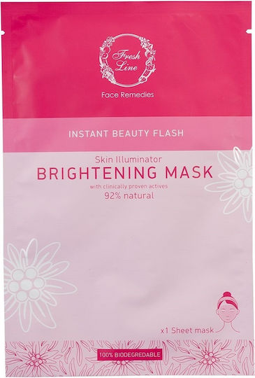 Fresh Line Instant Beauty Flash Mască Faciala pentru Strălucire 1buc 10ml