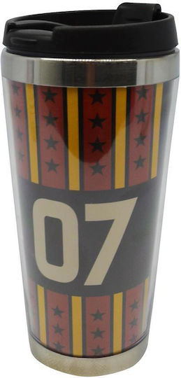 Ankor Glass Thermos Stainless Steel 450ml Brown with Mouthpiece