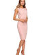 Sommer Midi Abendkleid Rosa