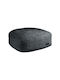 Bean Bag Stool Poof Boho Gray 50x50x25cm