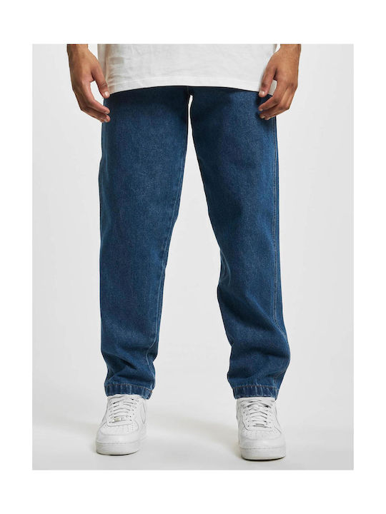 Def Pantaloni Blugi pentru Bărbați Lejer Fit Tapered Albastru