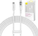 Baseus Explorer Braided USB-A to Lightning Cable 20W White 2m (CATS010302)