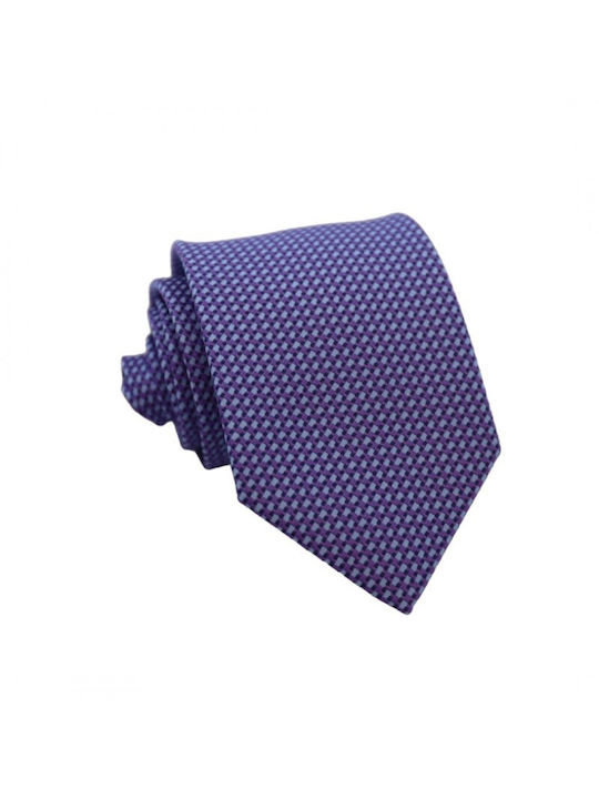 Tie Purple/Blue Design 6/8cm.