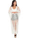 Long Women's Kimono White