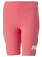 Kinder Leggings Sport Kurz Orange ESS Logo