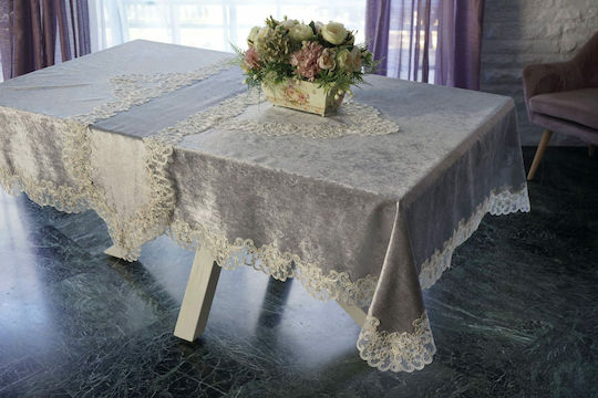 Ilis Home Checkered Astér Gray 120x120cm