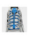 Lock Laces Schnürsenkel Elastisch Blau 2Stück 122cm