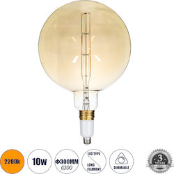 GloboStar LED Lampen für Fassung E27 Warmes Weiß 800lm Dimmbar 1Stück