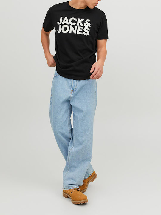 Jack & Jones Logo T-shirt Bărbătesc cu Mânecă S...