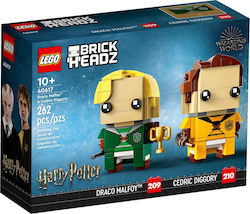 Lego Brick Headz Harry Potter Draco Malfoi & Cedric Deggory pentru 10+ ani