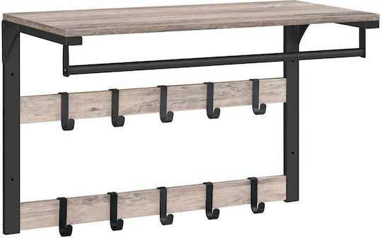 Vasagle Μεταλλική Greige / Black 10 Θέσεων 65x30x42cm Vasagle Μεταλλική Greige / Black 10 Θέσεων 65x30x42cm