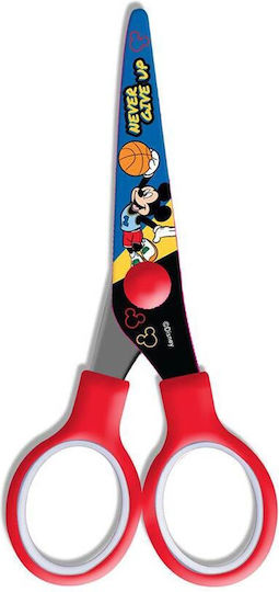 Diakakis Mickey Mouse Pentru copii Foarfecă 13.5buc cu Metalic Lamă Roșu