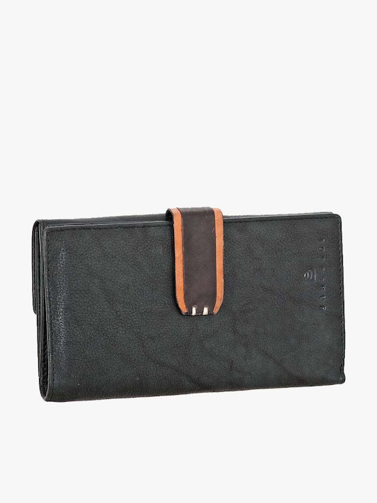 Large Leather Women's Wallet Classic Black