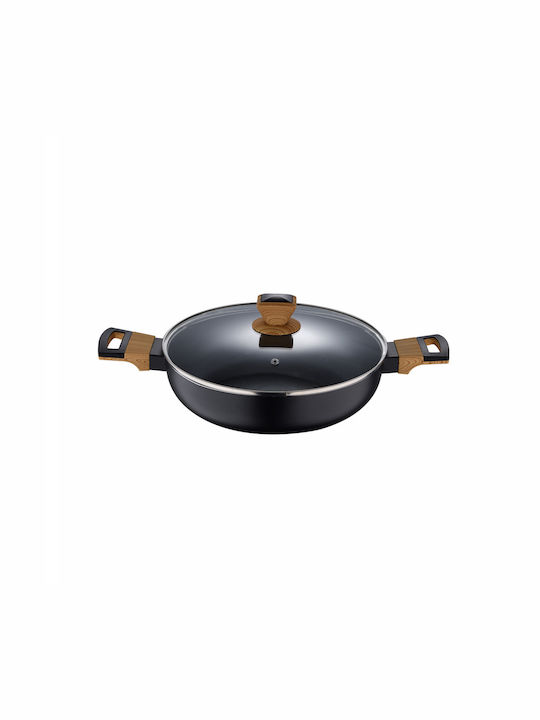 Bergner Earth Saute With Lid made of Cast Aluminum with Non-Stick Coating 28cm