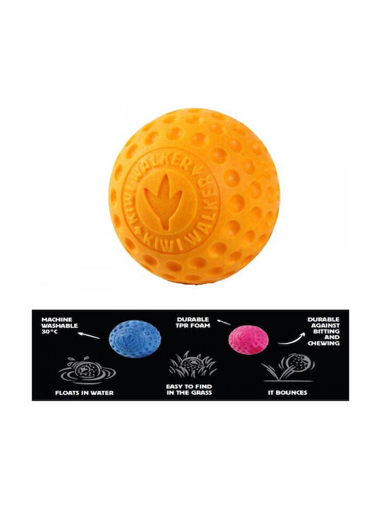 Kiwi Walker Ball Toy Dog 5εκ. Orange 1pcs