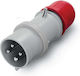 Redled Male Industrial Socket 22864