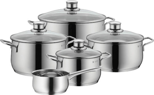 WMF Diadem Plus Σετ Κατσαρόλες από Ανοξείδωτο Ατσάλι Ασημί 5τμχ WMF Diadem Plus Σετ Κατσαρόλες από Ανοξείδωτο Ατσάλι Ασημί 5τμχ