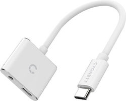 Cygnett USB-C Мъжки към 3.5мм / USB-B Женски Cygnett USB-C Мъжки към 3.5мм / USB-B Женски
