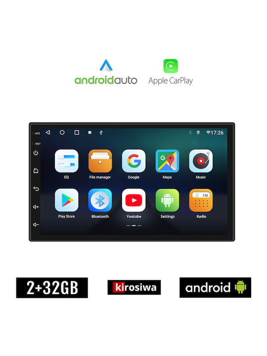 Kirosiwa Ηχοσύστημα Αυτοκινήτου για Volkswagen Polo 1994-2002 (Bluetooth/USB/AUX/WiFi/GPS/Apple-Carplay/Android-Auto) με Οθόνη Αφής 7"
