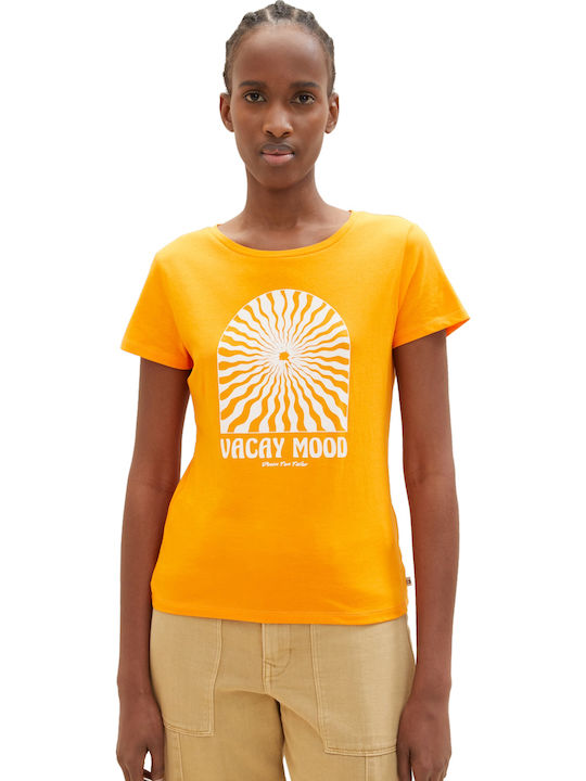Tom Tailor Women's T-shirt Orange