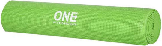 One Fitness Στρώμα Γυμναστικής Yoga Πράσινο (173x61x0.6cm)