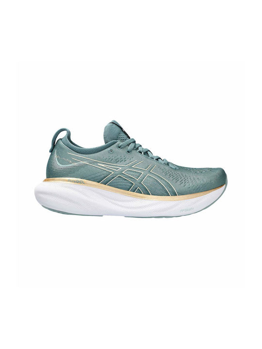 Gel-Nimbus 25 Damen Sportschuhe Laufen Foggy Teal / Champagne