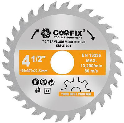 CFA-31007 Cutting Disc Wood 30mm with 40 Teeth 1pcs