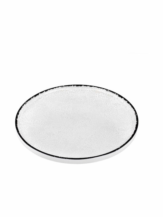 Oriana Ferelli Plate Shallow made of Porcelain White with Diameter 22cm 6pcs